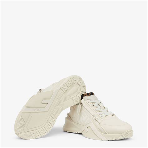 fendi flow white leather low-tops|FENDI Fendi Flow low.